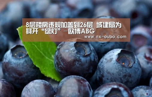 8层楼房违规加盖到26层 城建局为其开“绿灯”-欧博ABG